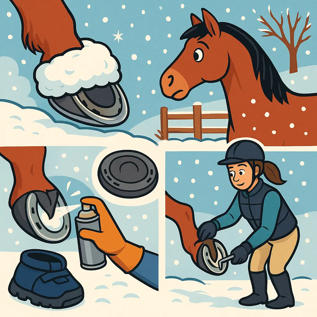 Horse Hoof Snowballing: How To Stop It In UK Winters