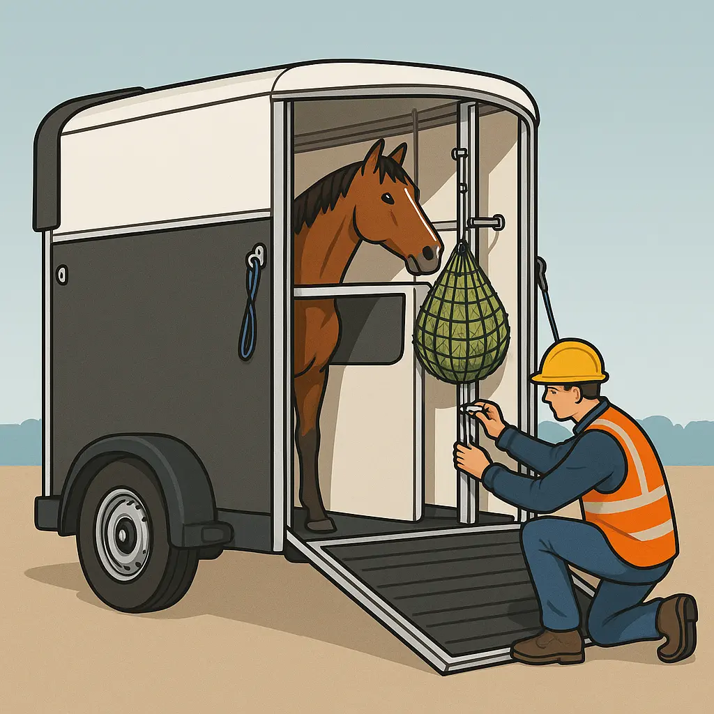 Ifor Williams HB511 Haynet Height: Safer Chest-Level Setup