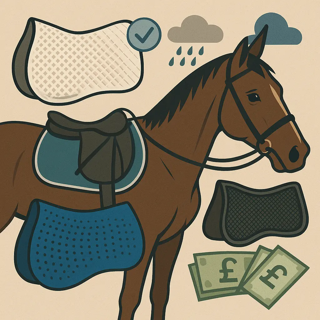 Saddle Pads For Long-Backed Horses: 17.5in Jump Fit