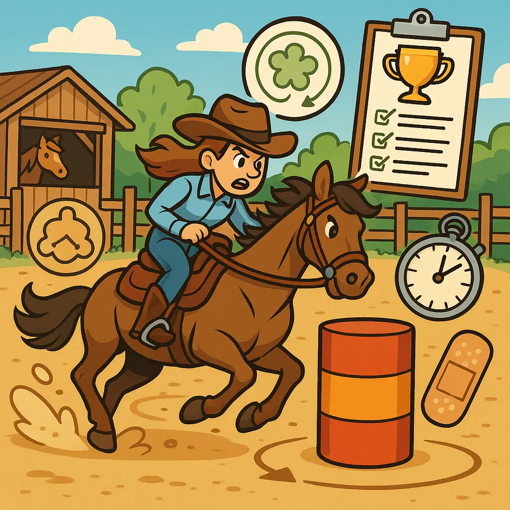 Barrel Racing In The UK: Train Safely At Your Yard