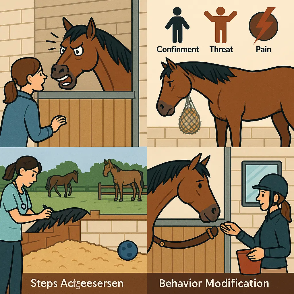 Stable Aggression In Horses: Vet Checks, Turnout, Training