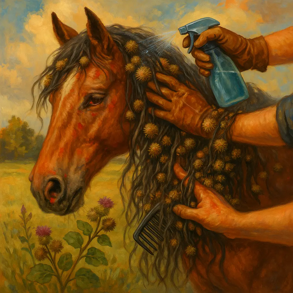 Burdock Burrs On Horses: Quick Removal And Prevention