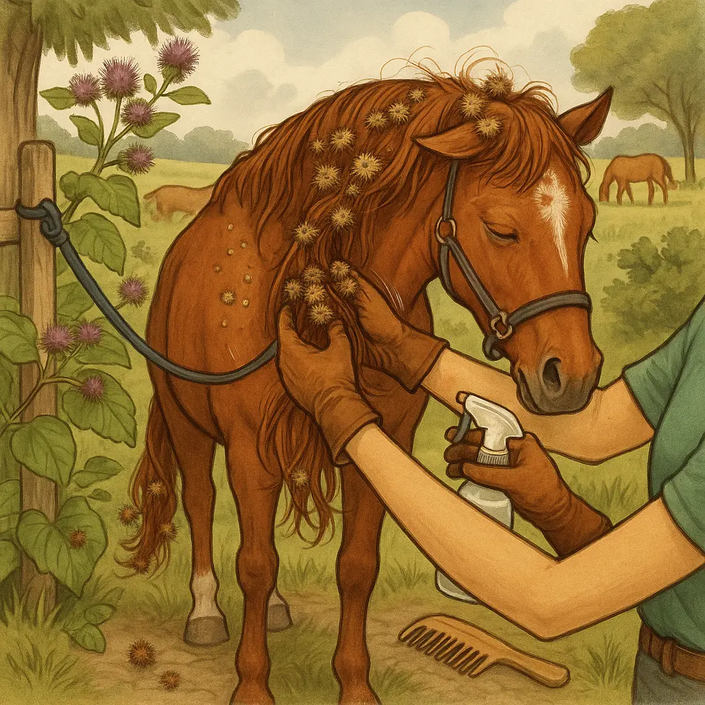 Burdock Burrs On Horses: Quick Removal And Prevention
