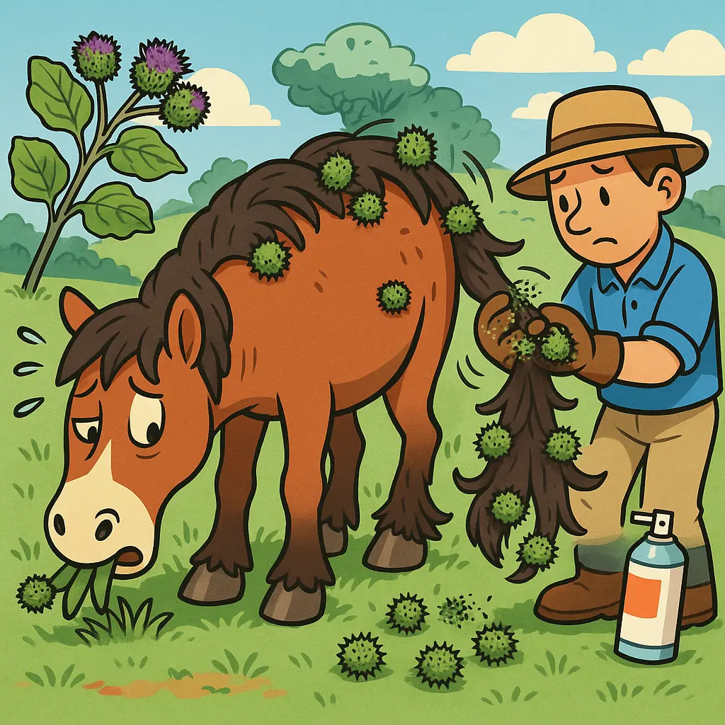 Burdock Burrs On Horses: Quick Removal And Prevention