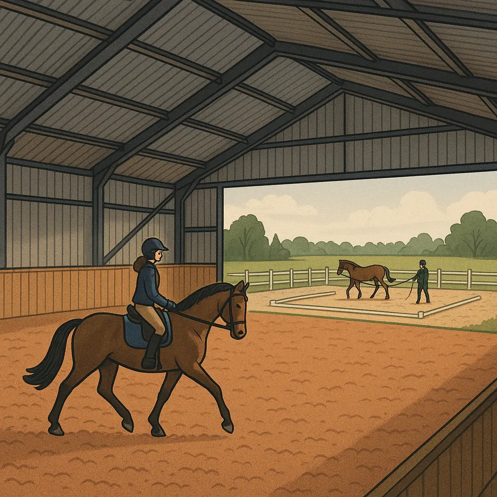 Small UK Horse Arenas: Sizes, Footing, Year-Round Use