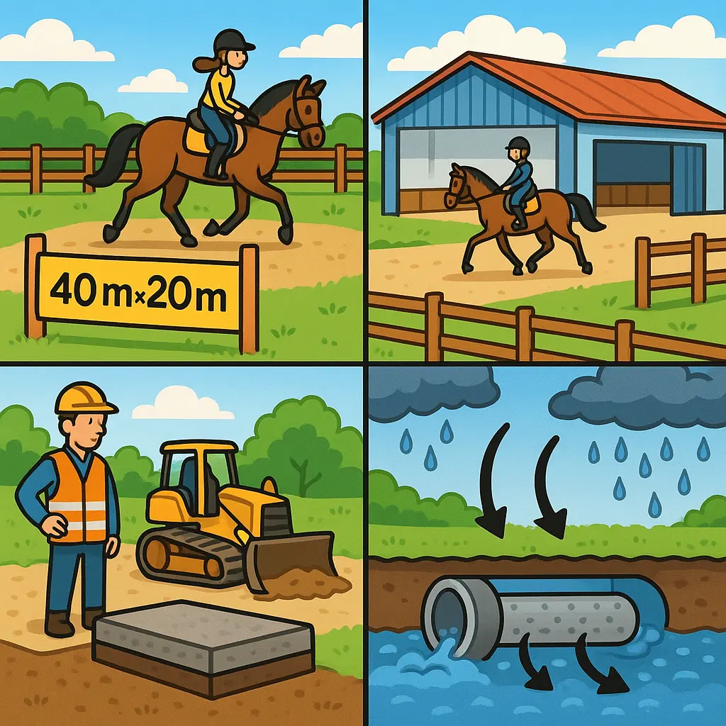 UK Riding Arena Costs 2024: £30k Outdoor, £150k Indoor
