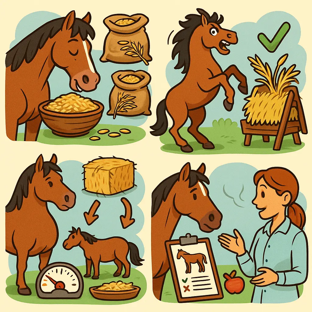 Oats For Horses: How Much To Feed, Balance & Introduce