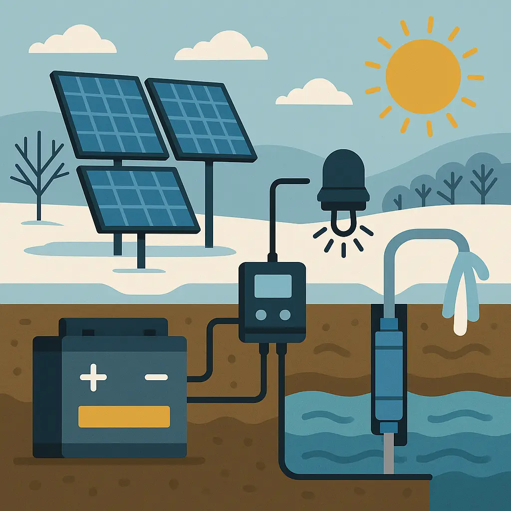 Solar Borehole Pumps: Reliable Winter Water For UK Yards