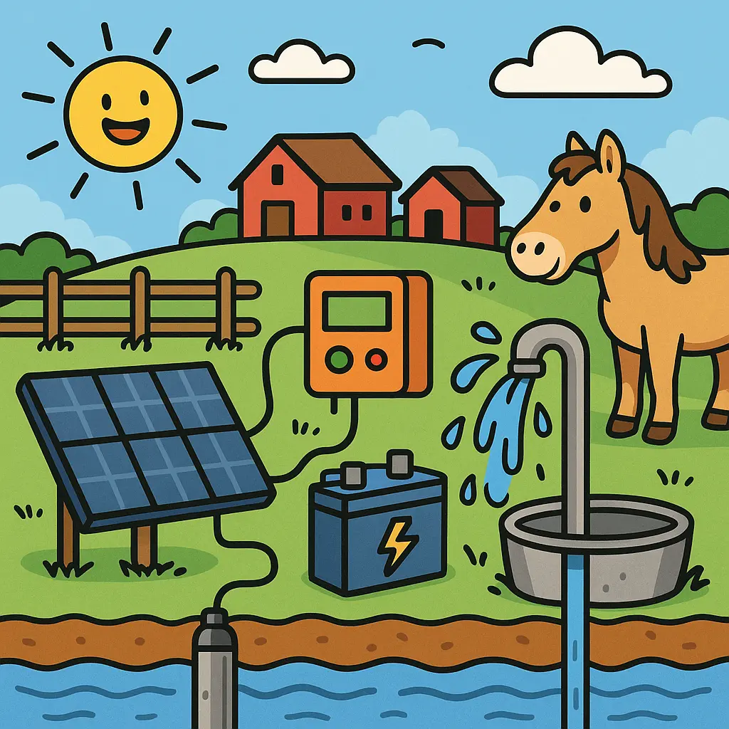 Solar Borehole Pumps: Reliable Winter Water For UK Yards