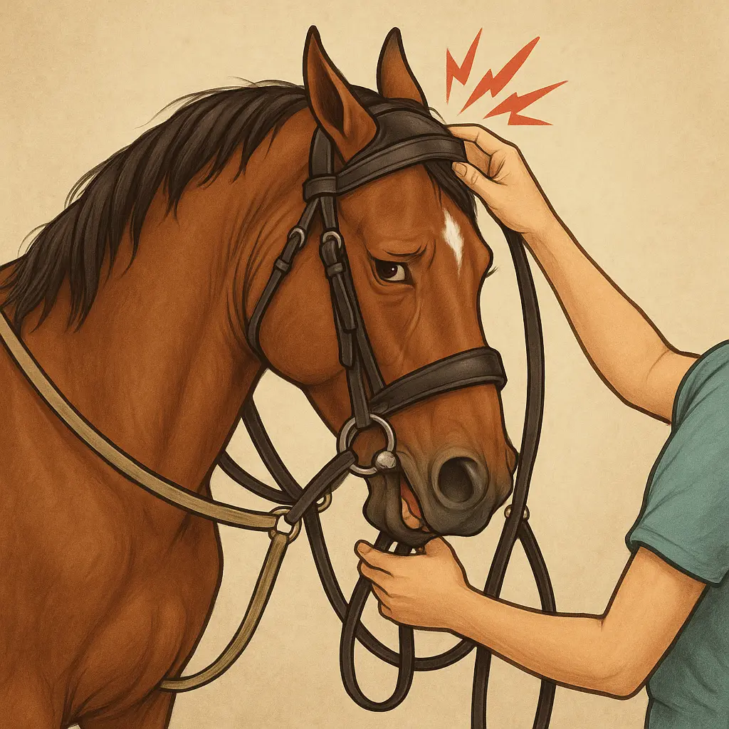 Bridle Fit For Poll Comfort: Stop Head-Shy Resistance