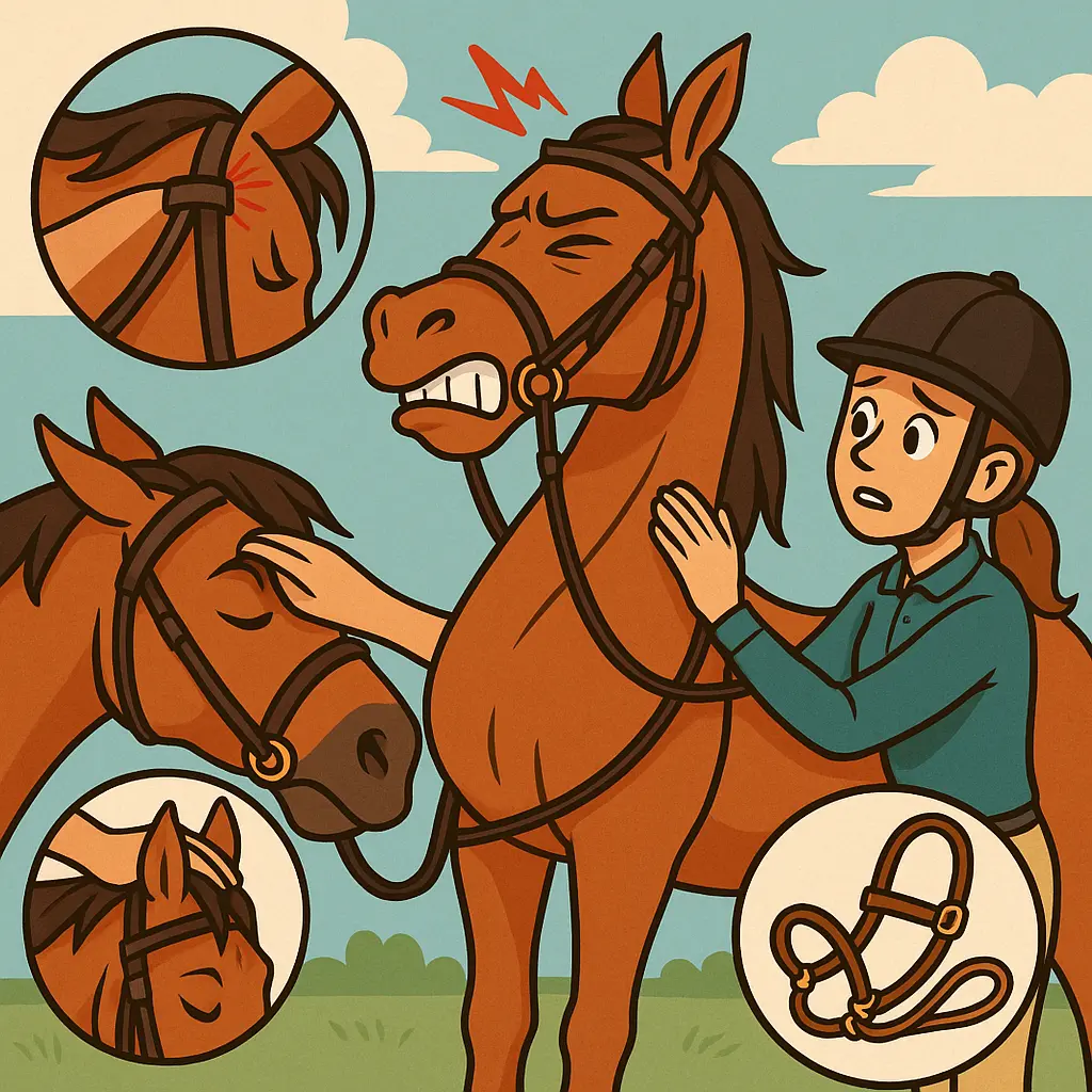 Bridle Fit For Poll Comfort: Stop Head-Shy Resistance