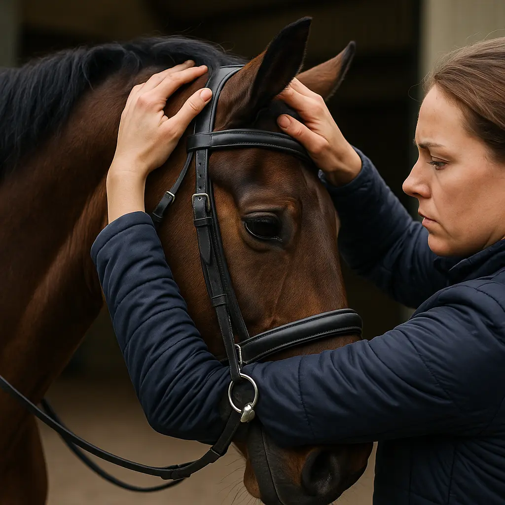 Bridle Fit For Poll Comfort: Stop Head-Shy Resistance