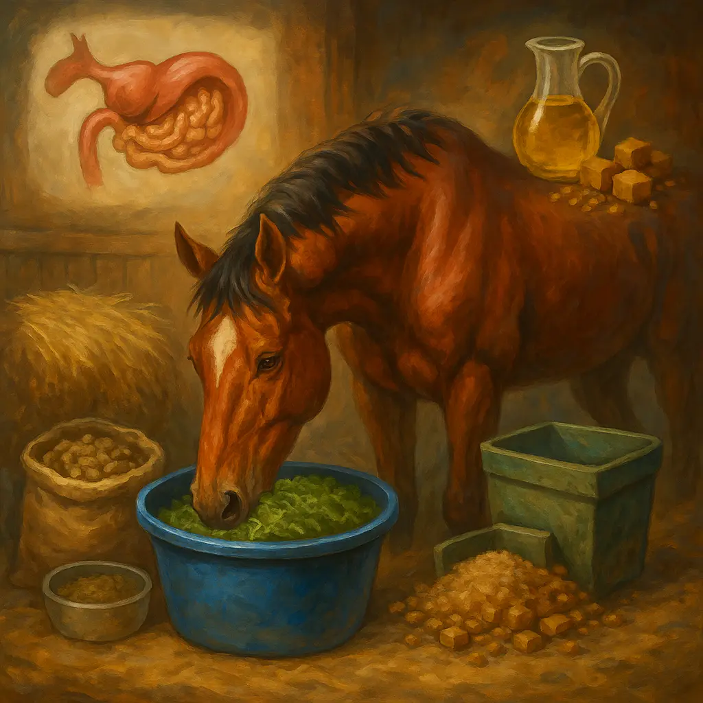 Ex-Race Thoroughbred Feeding: Calm With Fibre And Oil