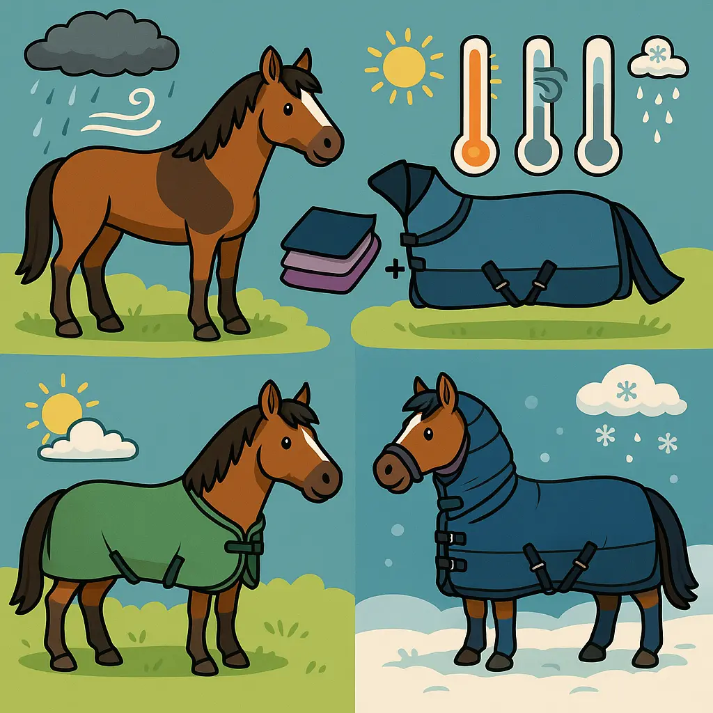 Irish Clip Rugging: Exact UK Weights By Temperature