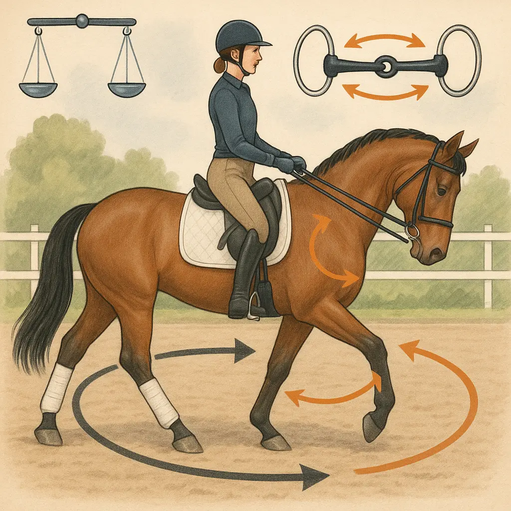 Horse Leaning On One Rein: Fix It With Outside Contact
