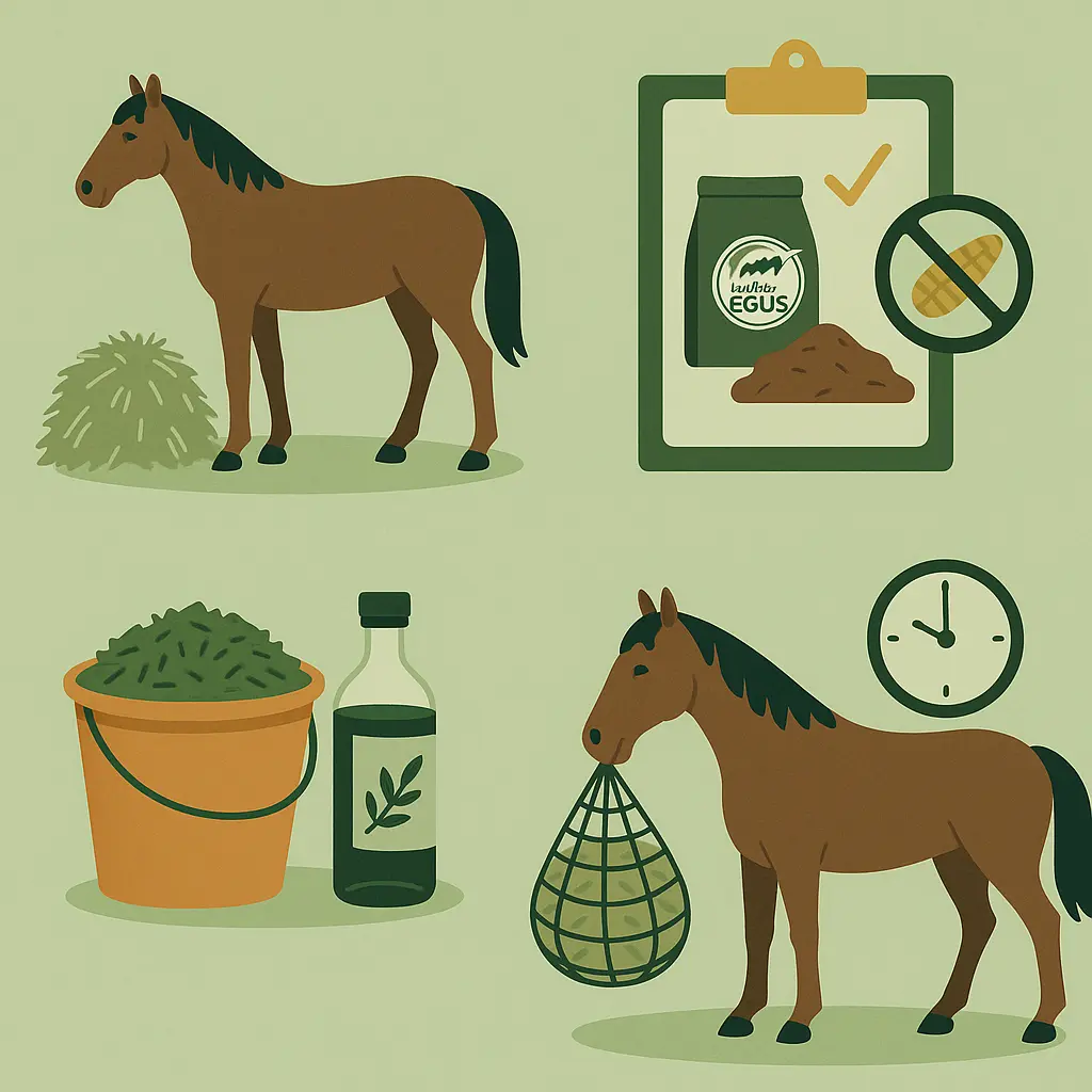 Ulcer-Prone Horses: Low-Starch, High-Oil Weight Gain