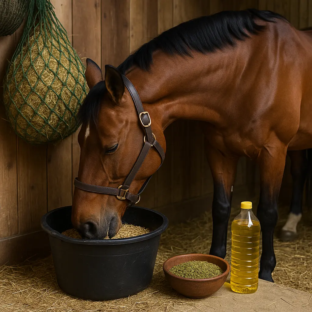 Ulcer-Prone Horses: Low-Starch, High-Oil Weight Gain
