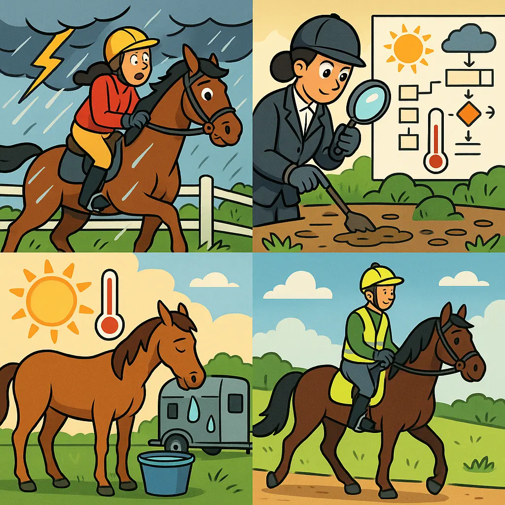 UK Horse Riding Weather Safety: Cancel, Travel, Adapt