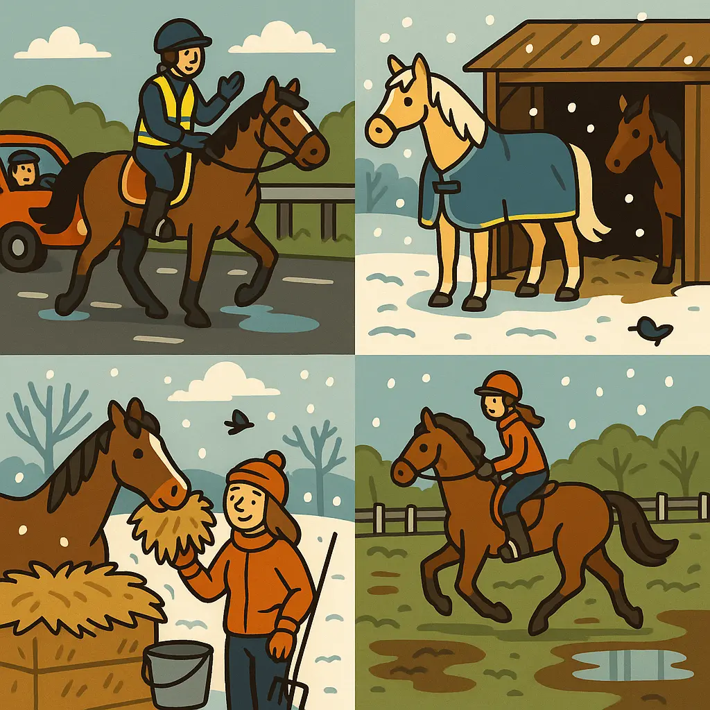 Winter Horse Riding Safety: UK Hacking And Care Tips