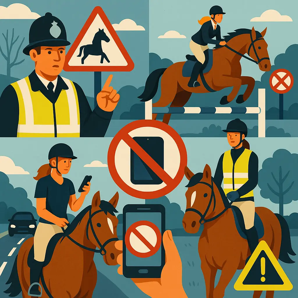 Phones On Horseback: UK Highway Code And FEI Rules