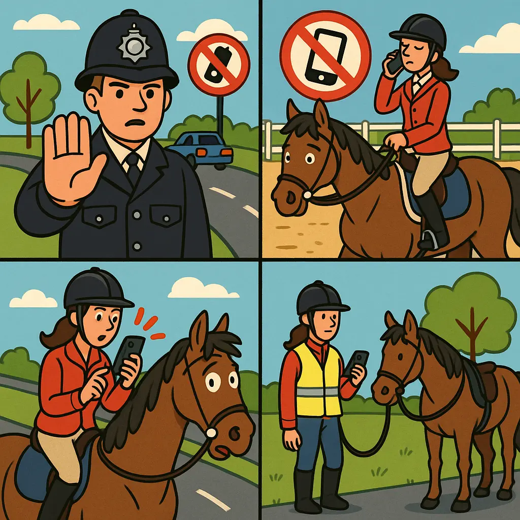 Phones On Horseback: UK Highway Code And FEI Rules