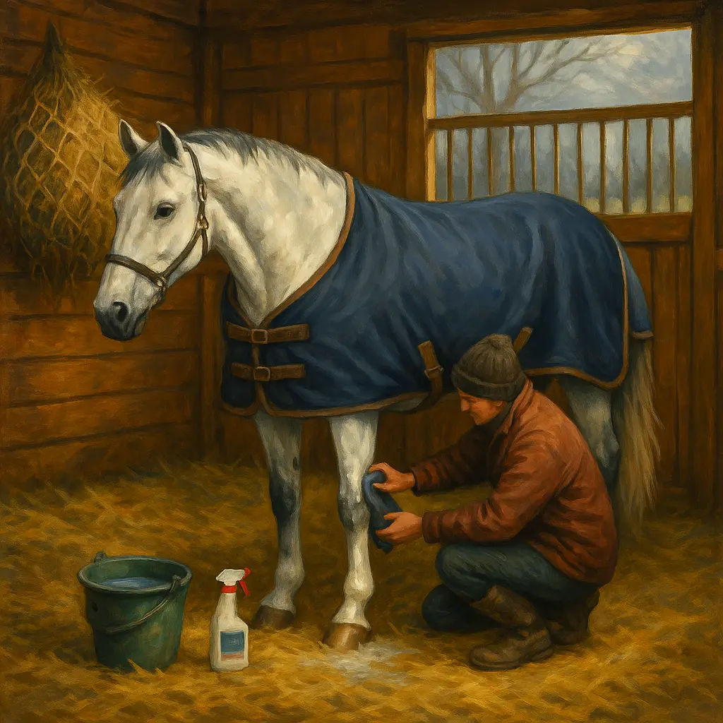 Grey Horse Winter Routine: Keep Them Bright In UK Mud