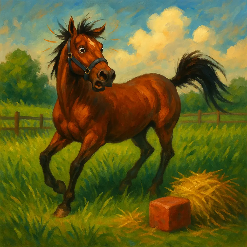 Spring Grass And Spooky Horses: Calm Behaviour Fast