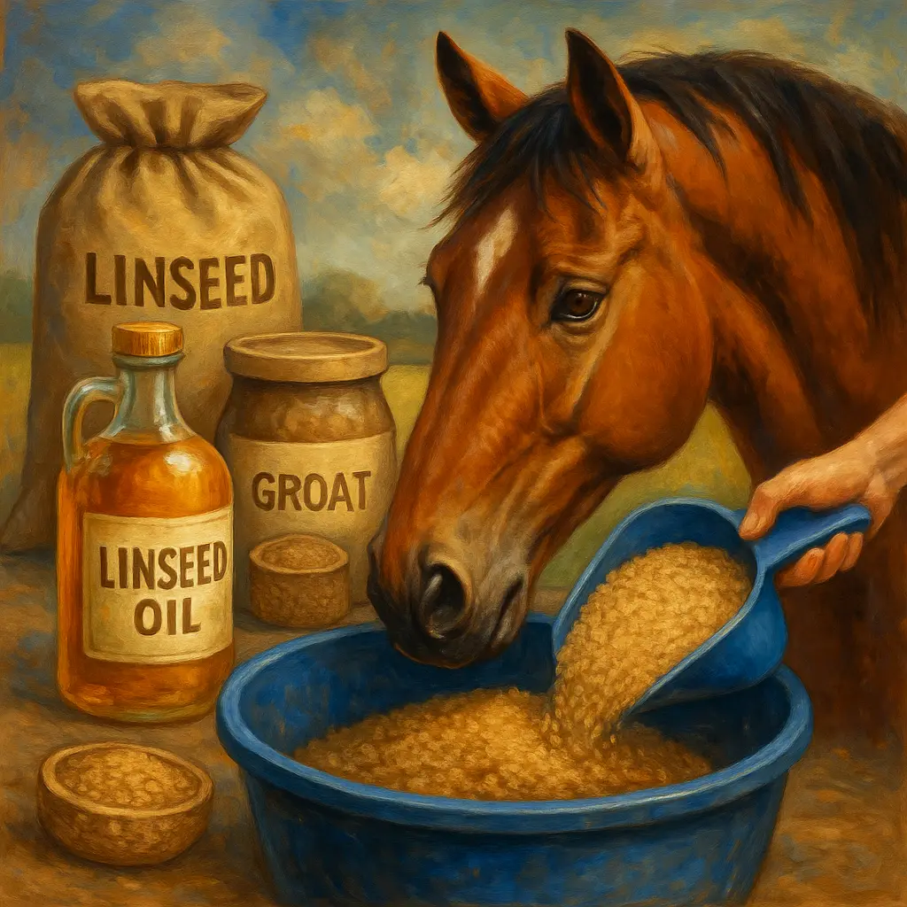Micronised Linseed For Ulcer-Prone Horses: Safe Weight Gain