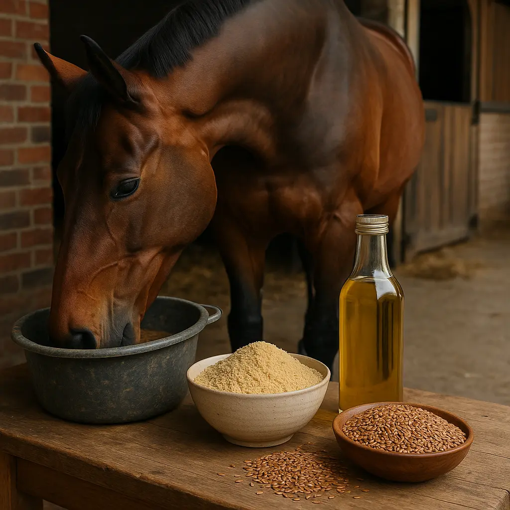 Micronised Linseed For Ulcer-Prone Horses: Safe Weight Gain