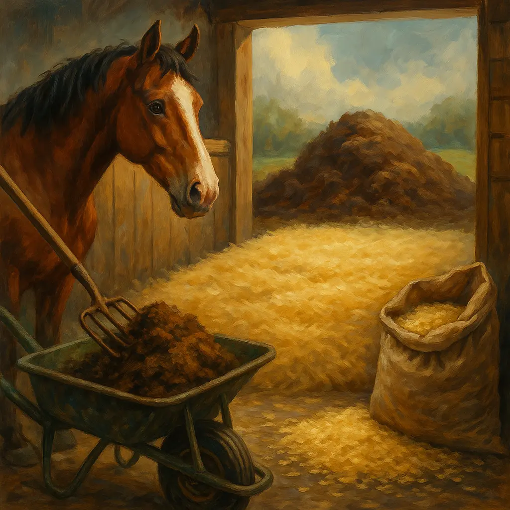Horse Bedding That Shrinks Muck Heaps And Composts Fast