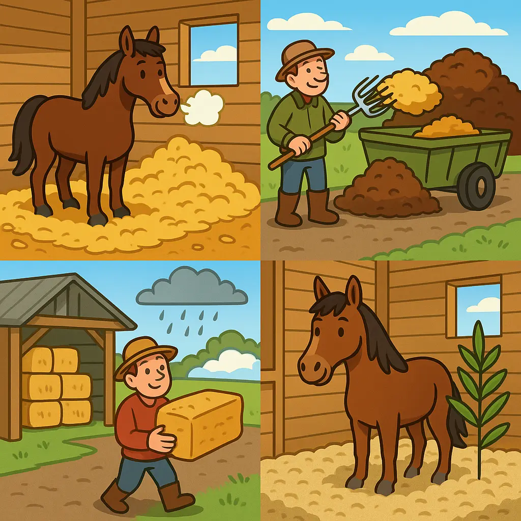 Horse Bedding That Shrinks Muck Heaps And Composts Fast