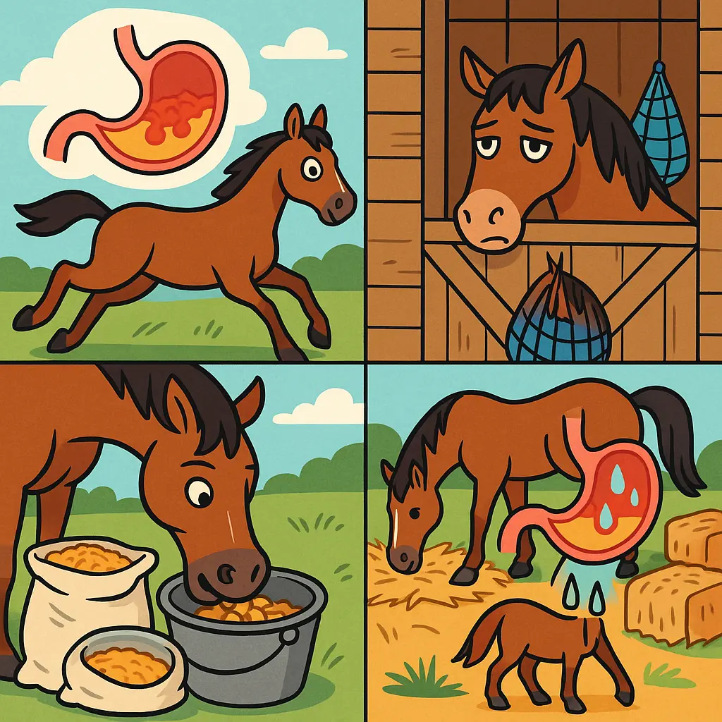 Gastric Ulcers In Horses: Keep Forage Flowing, Starch Low