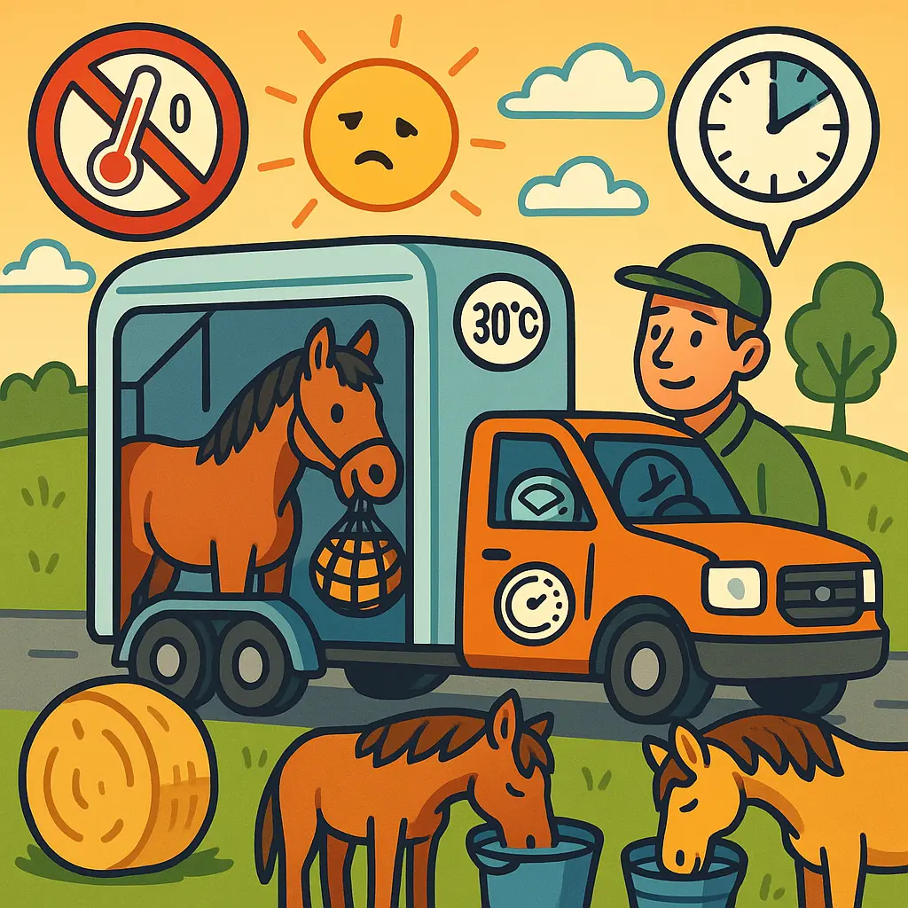 14-Hour Horse Transport UK: Legal Limits, Stops, Hydration