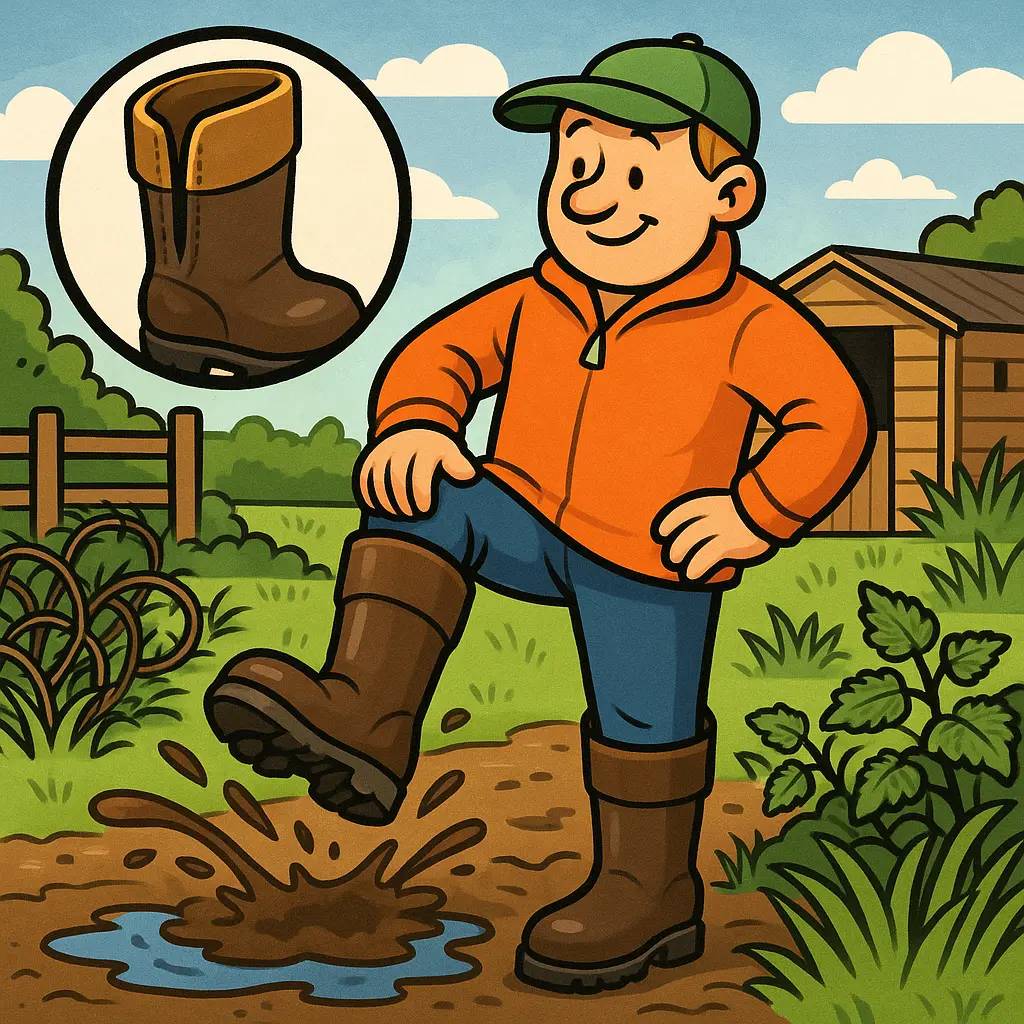 Leather-Lined Wellies For UK Yard Work: Grip And Durability