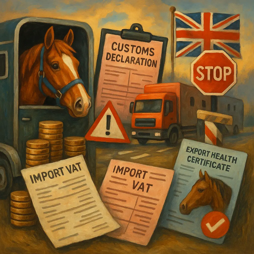 Importing Horses From Europe To UK: VAT, Costs, Paperwork