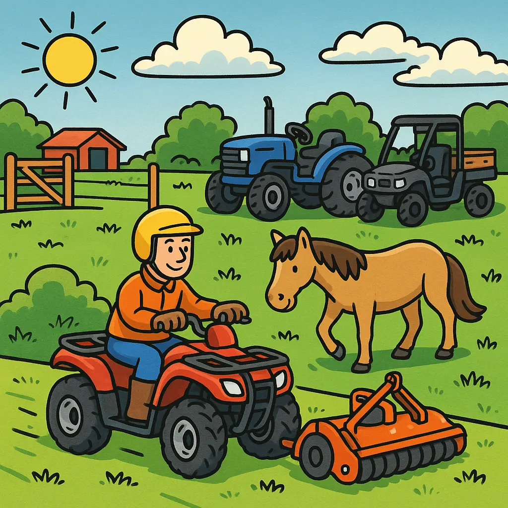 Quad And Flail Topper: No Tractor For 5–10 Acre Horse Yards