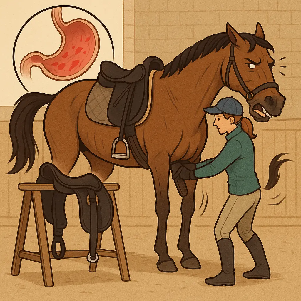 Girthy Horse: Ulcers, Saddle Fit And Girth Tension
