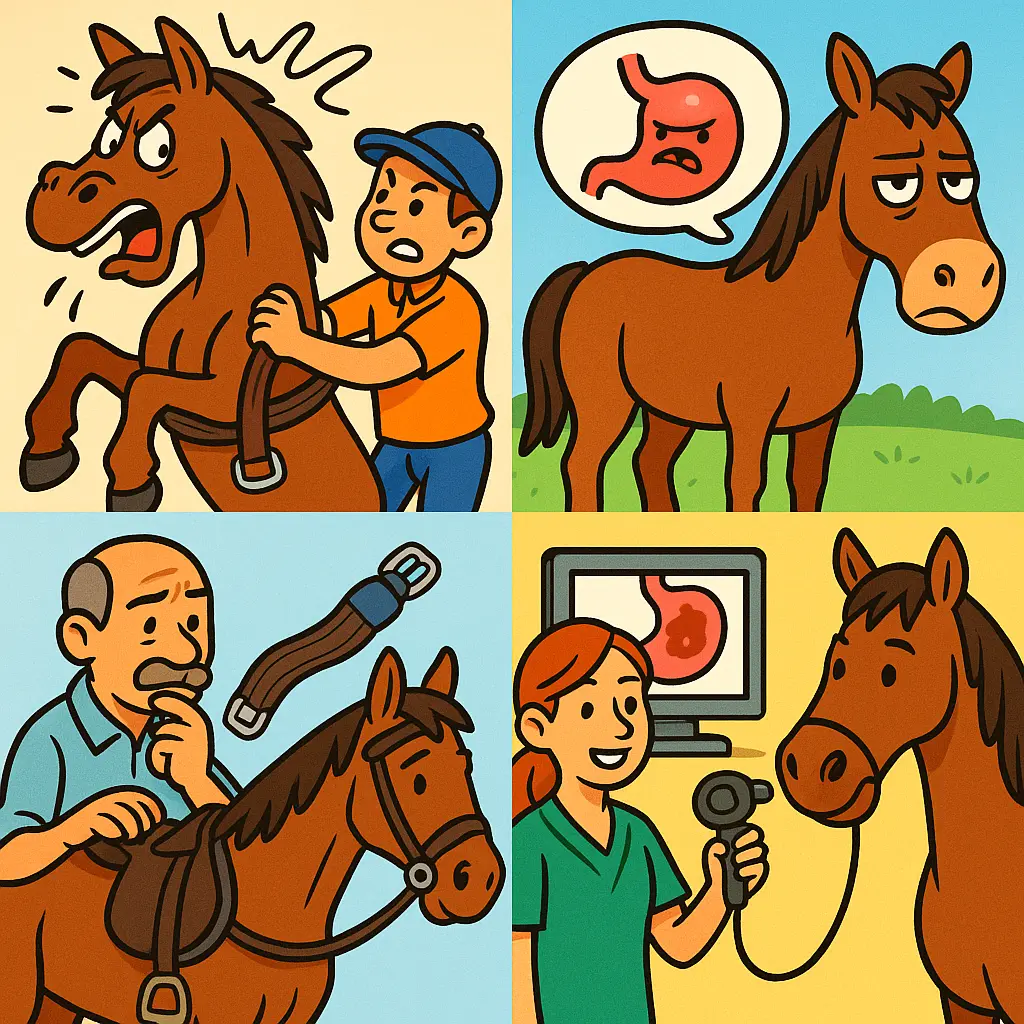 Girthy Horse: Ulcers, Saddle Fit And Girth Tension