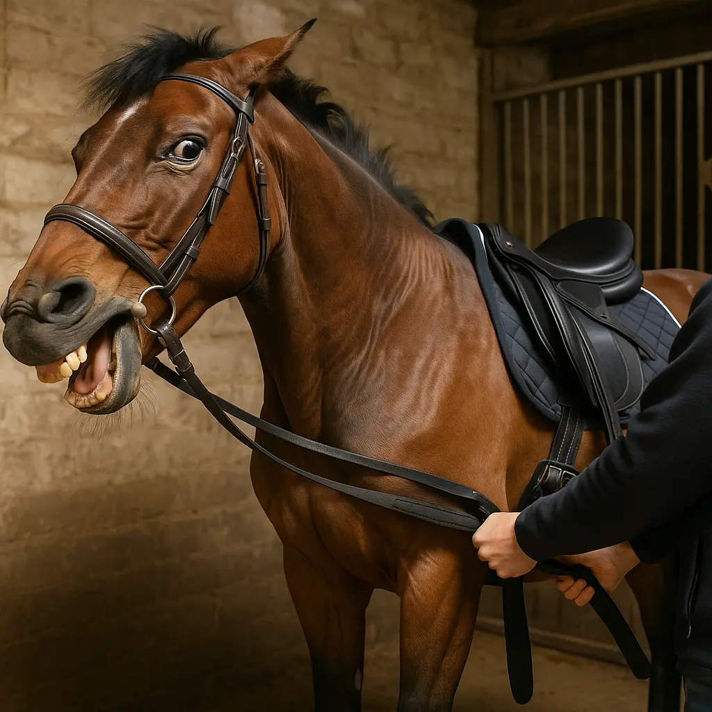 Girthy Horse: Ulcers, Saddle Fit And Girth Tension