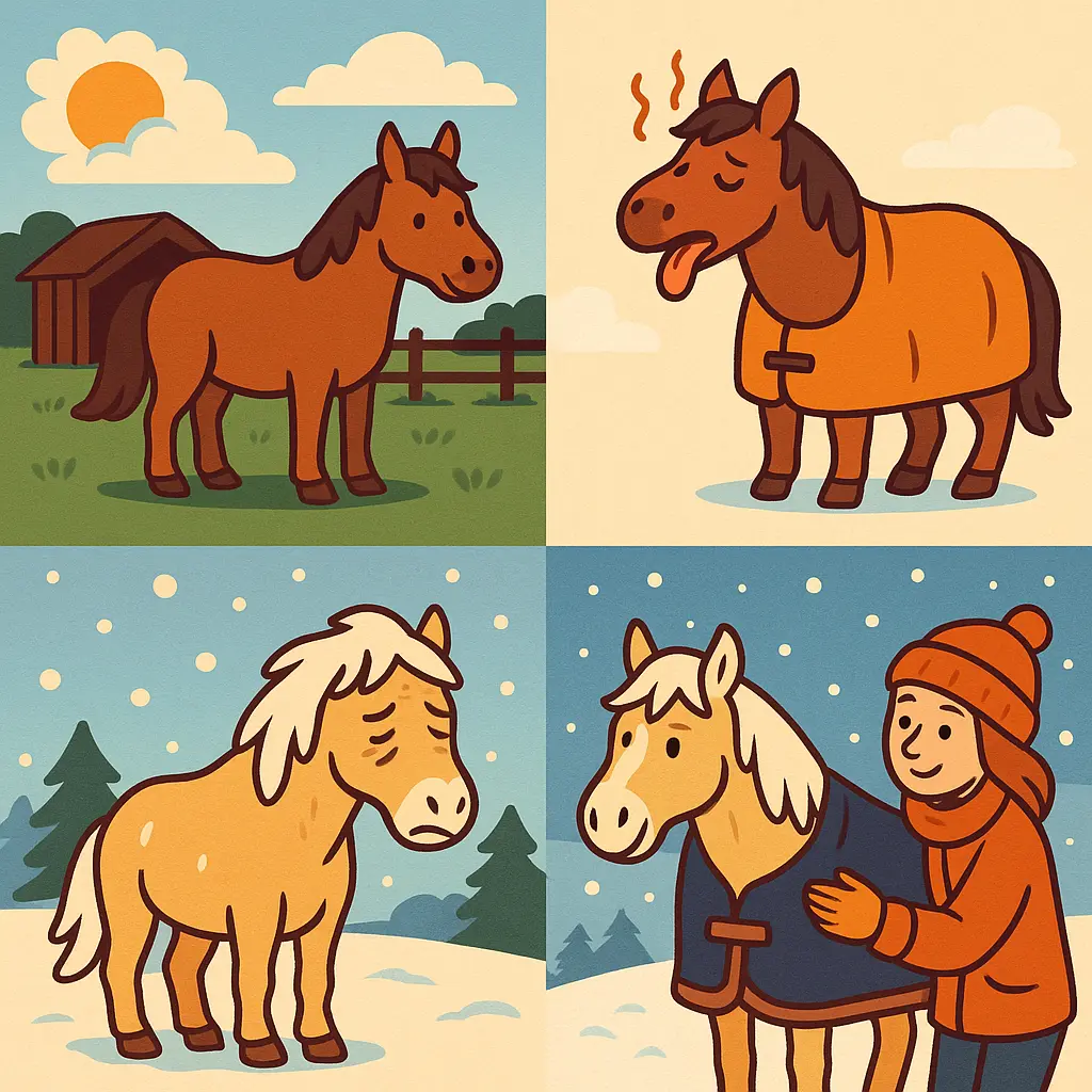 Rugging Unclipped Horses In UK Winter: When And What Weight