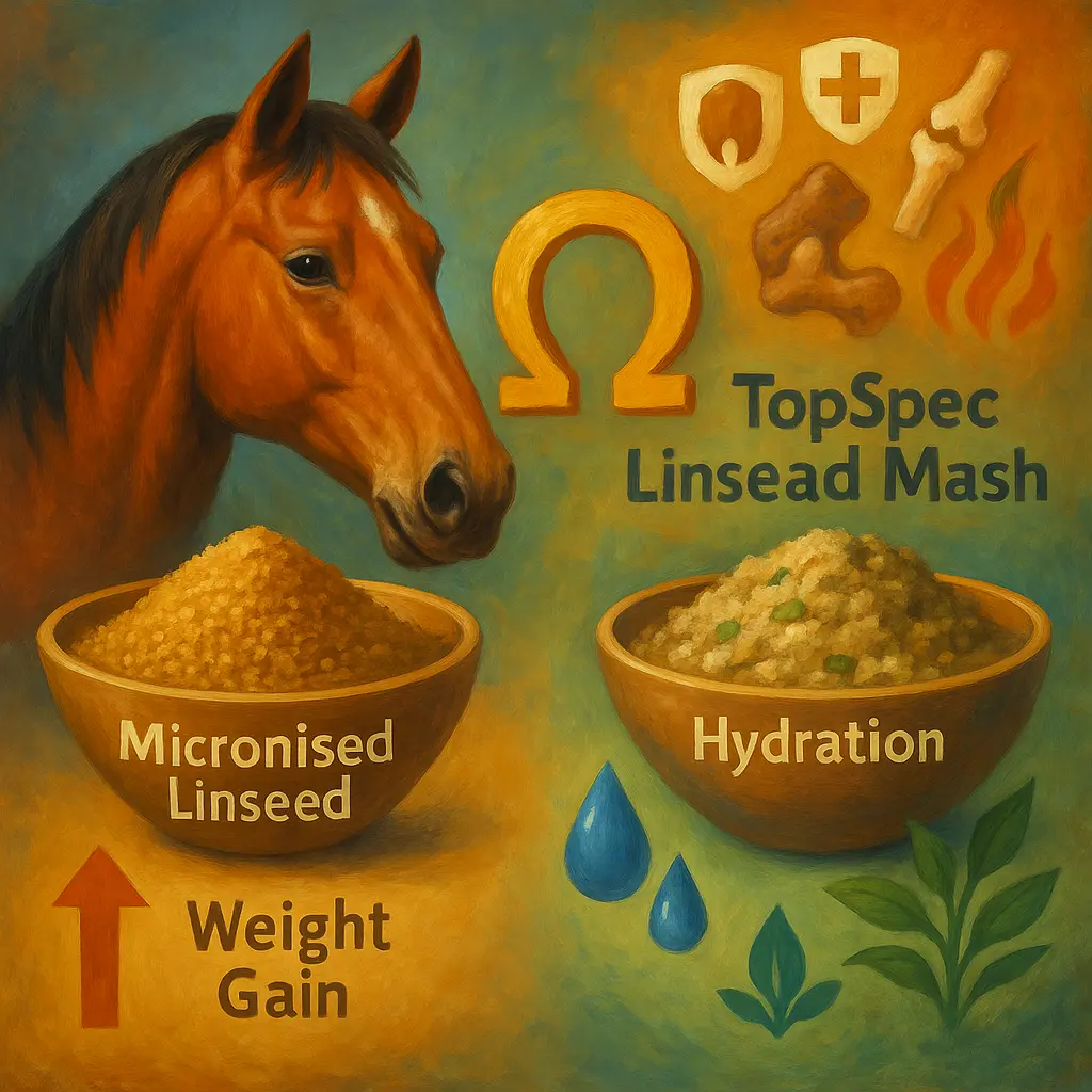 Micronised Linseed Vs TopSpec Mash: Omega-3 Or Hydration?