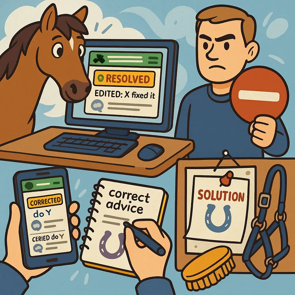 UK Horse Forums: Can't Delete? Edit, Update Or Ask Mods