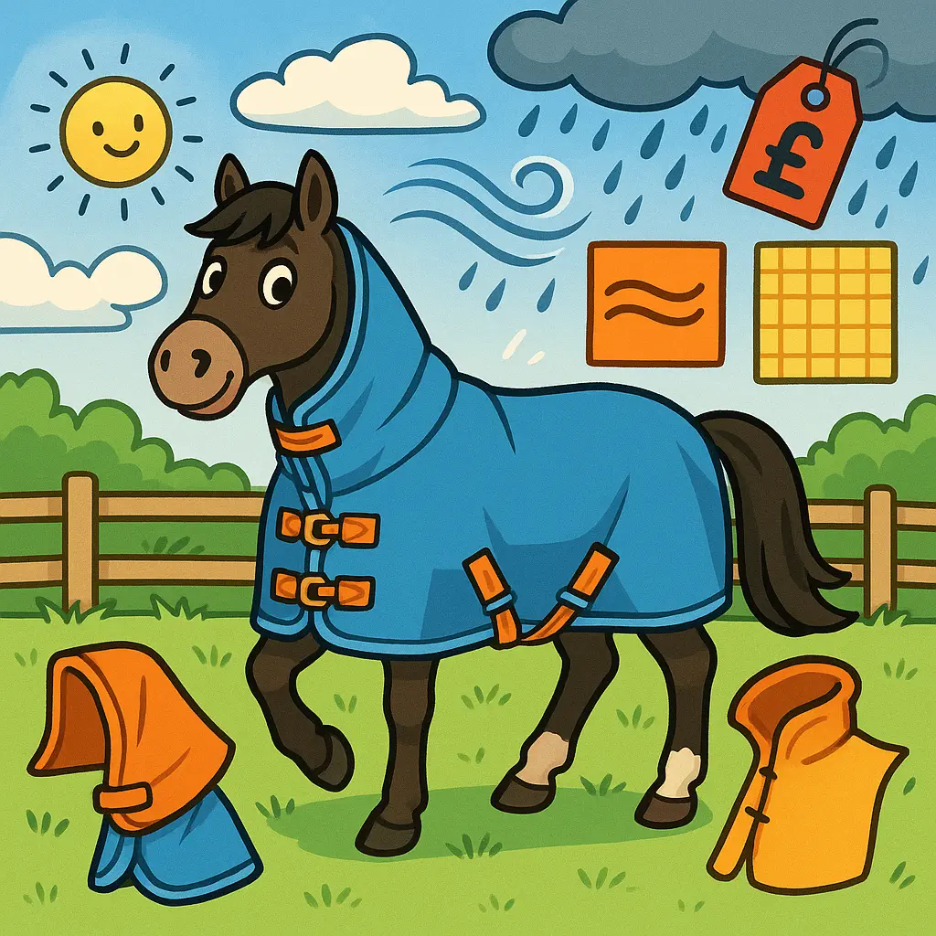 Lightweight Turnout Rugs For UK Cobs: 50–100g, 600D–1200D